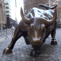 Wall Street die Lade bronze Merrill Lynch Bull Statue